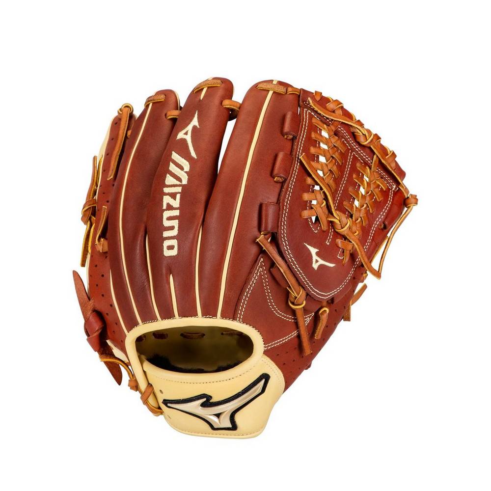 Mizuno Men's Prime Elite Infield Baseball 11.75" Gloves Brown (312844-DZV)